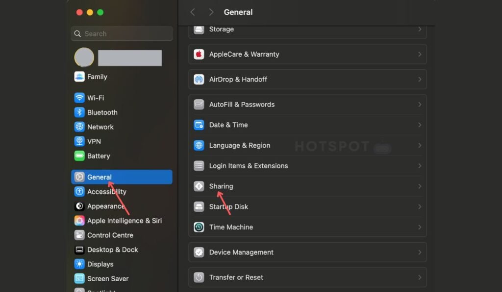 MacOS Hotspot Setup
