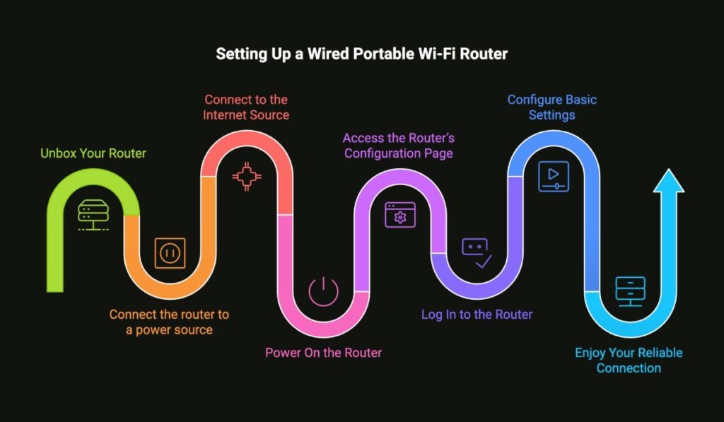 Setting Up a Wired Portable Wi-Fi Router